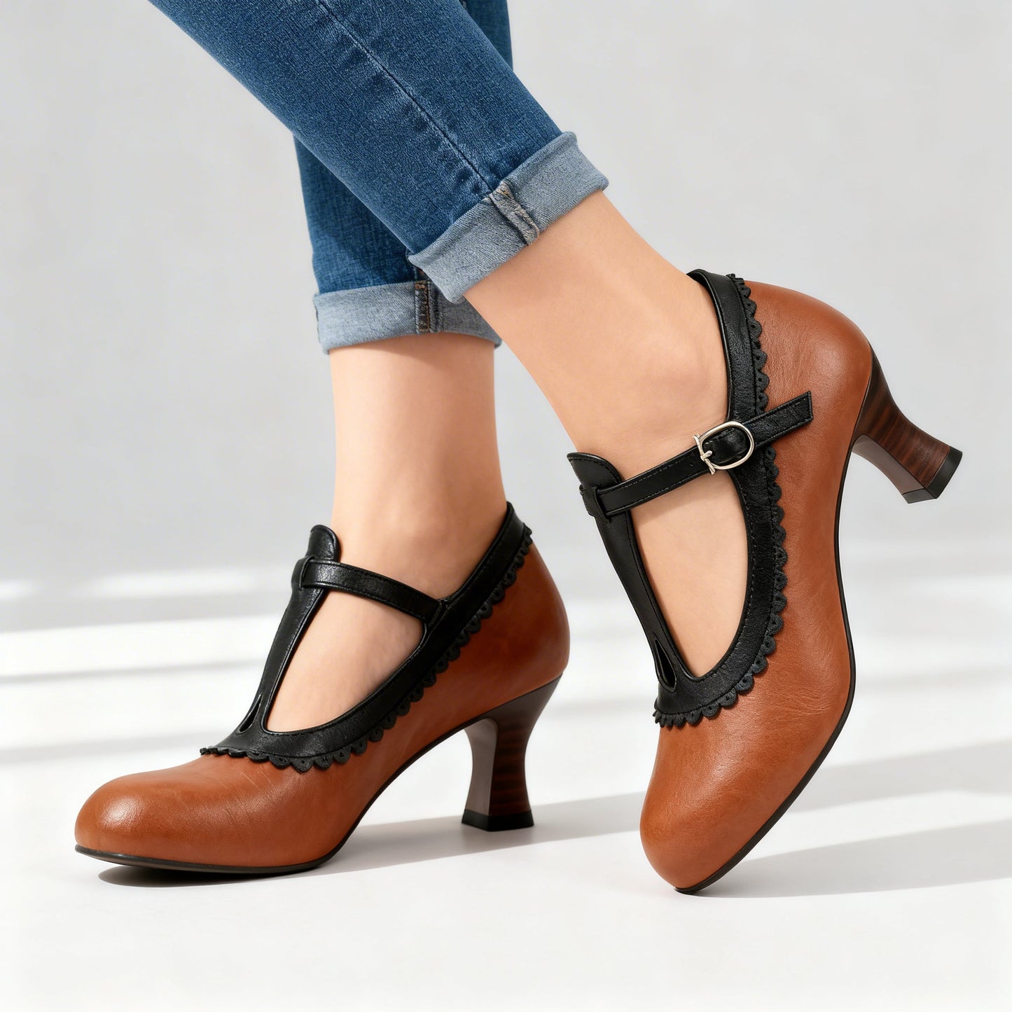 Chaussons Femme avec Design Vintage Ondulé Lucyle