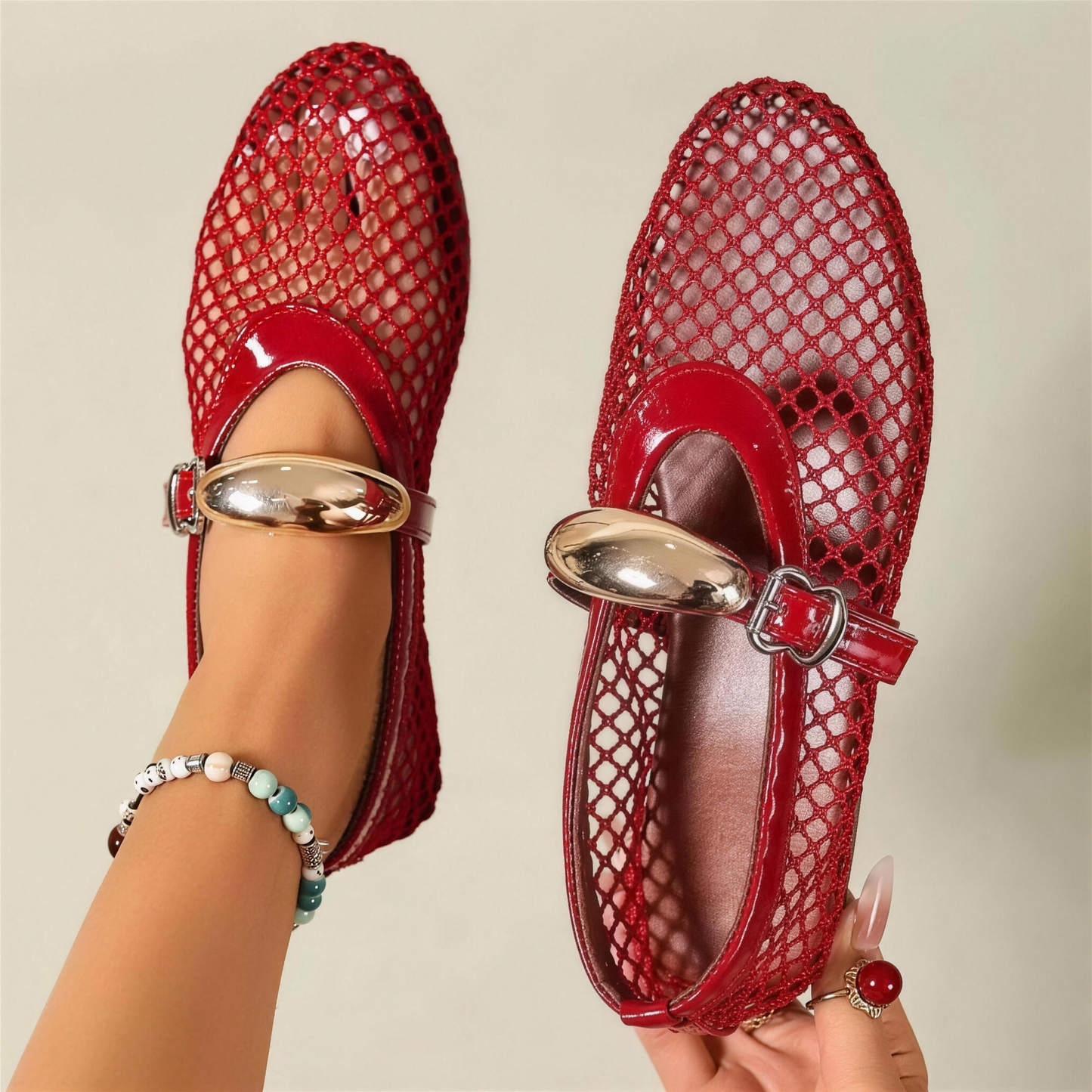 Chaussures Plates Femme avec Bride Mary Jane Lucyle