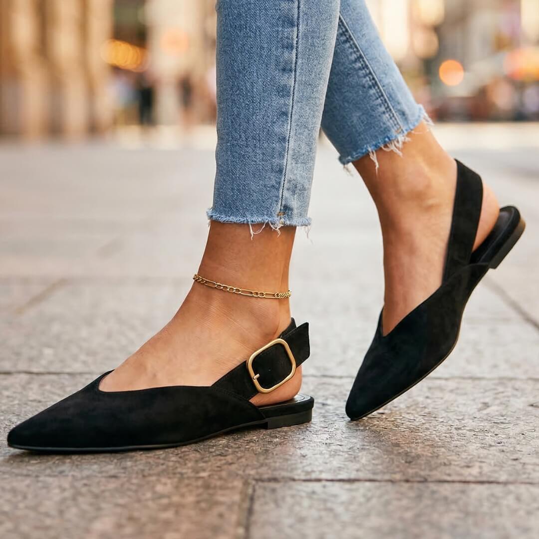 Chaussures Plates Femme avec Sangle Réglable Lucyle
