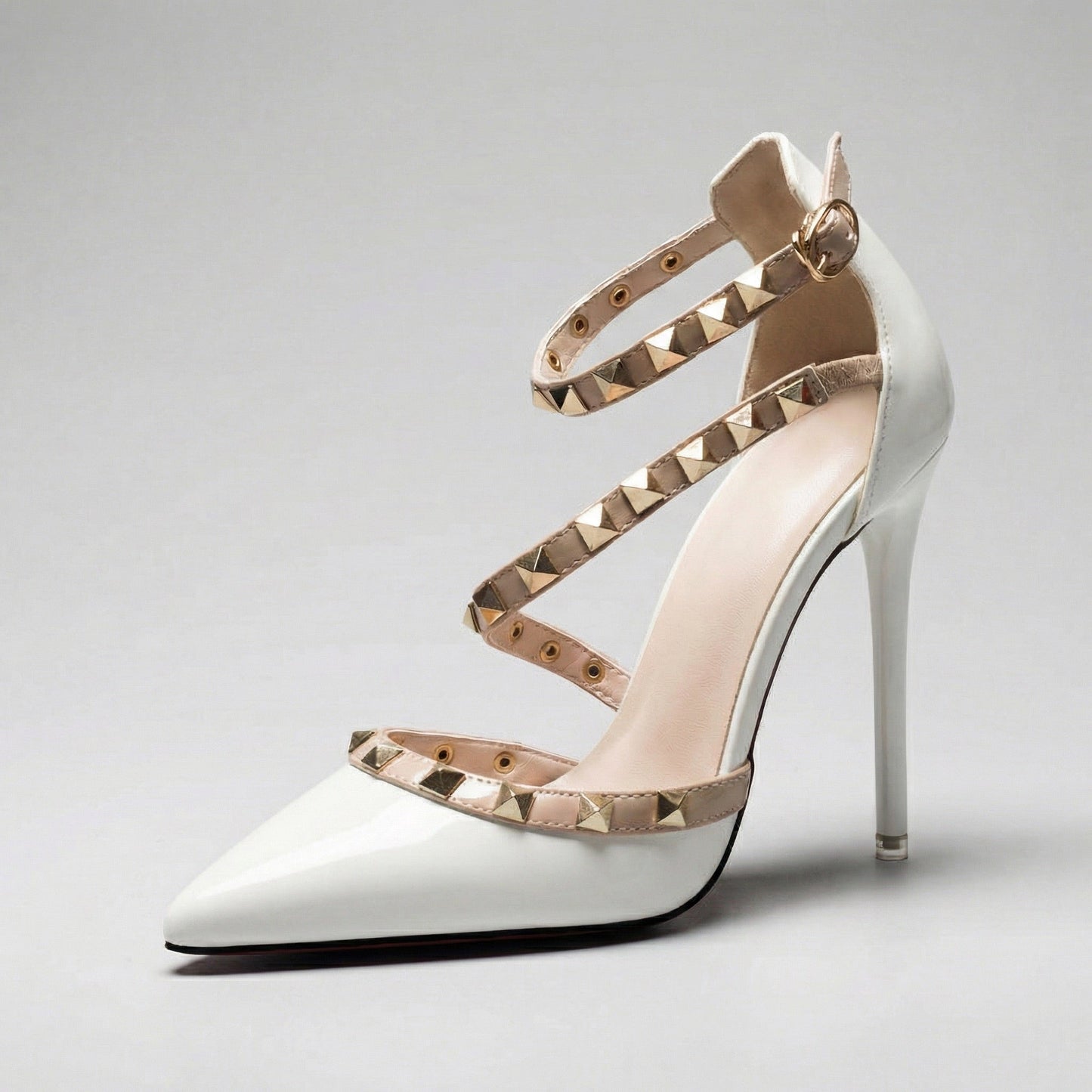 Escarpins Femme avec Clous en Cuir Végétalien Lucyle