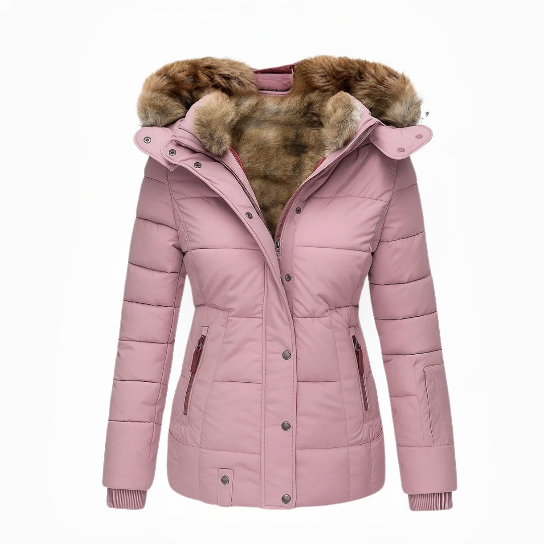 Manteau d'Hiver Femme avec Doublure en Fourrure Lucyle