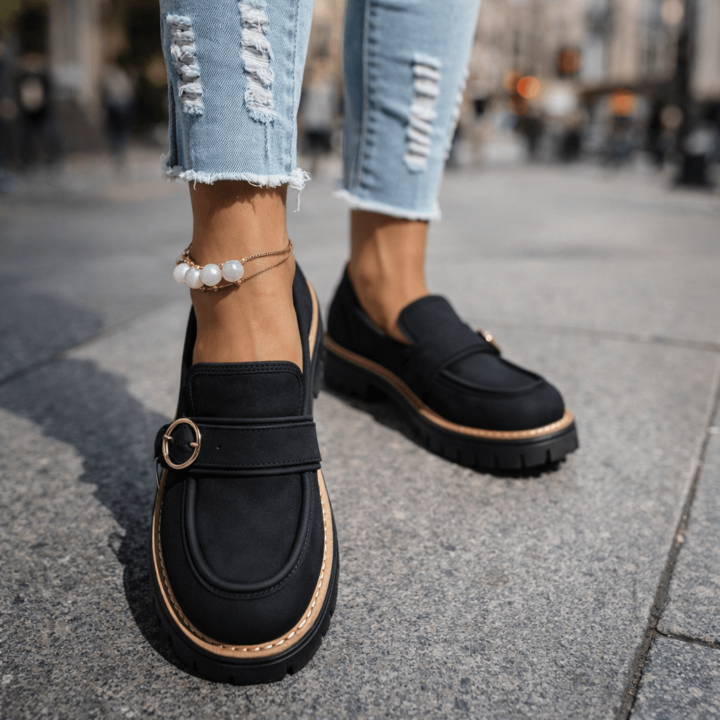 Mocassins Femme à Semelle Épaisse avec Confort Rembourré Lucyle