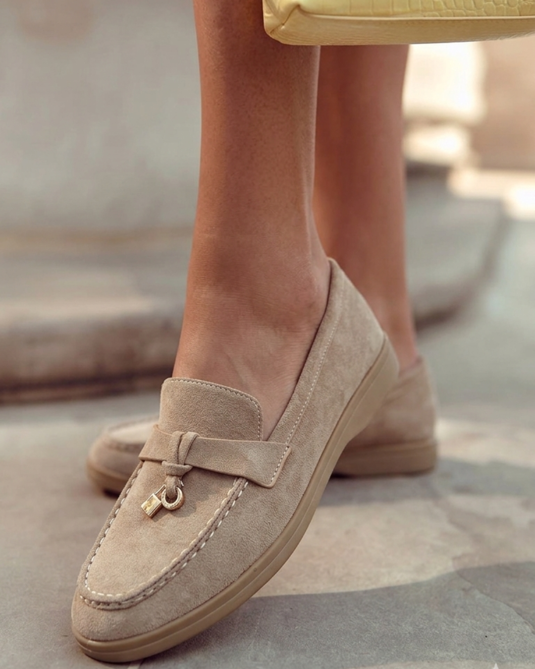 Mocassins Femme avec Détails Tressés et Semelle Antidérapante Lucyle