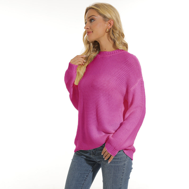 Pull Femme en Maille Texturée avec Col Roulé Lucyle