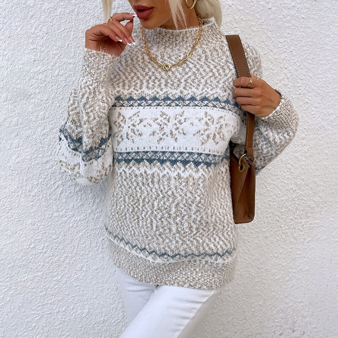 Pull Hiver Femme Manches Longues en Maille Lucyle
