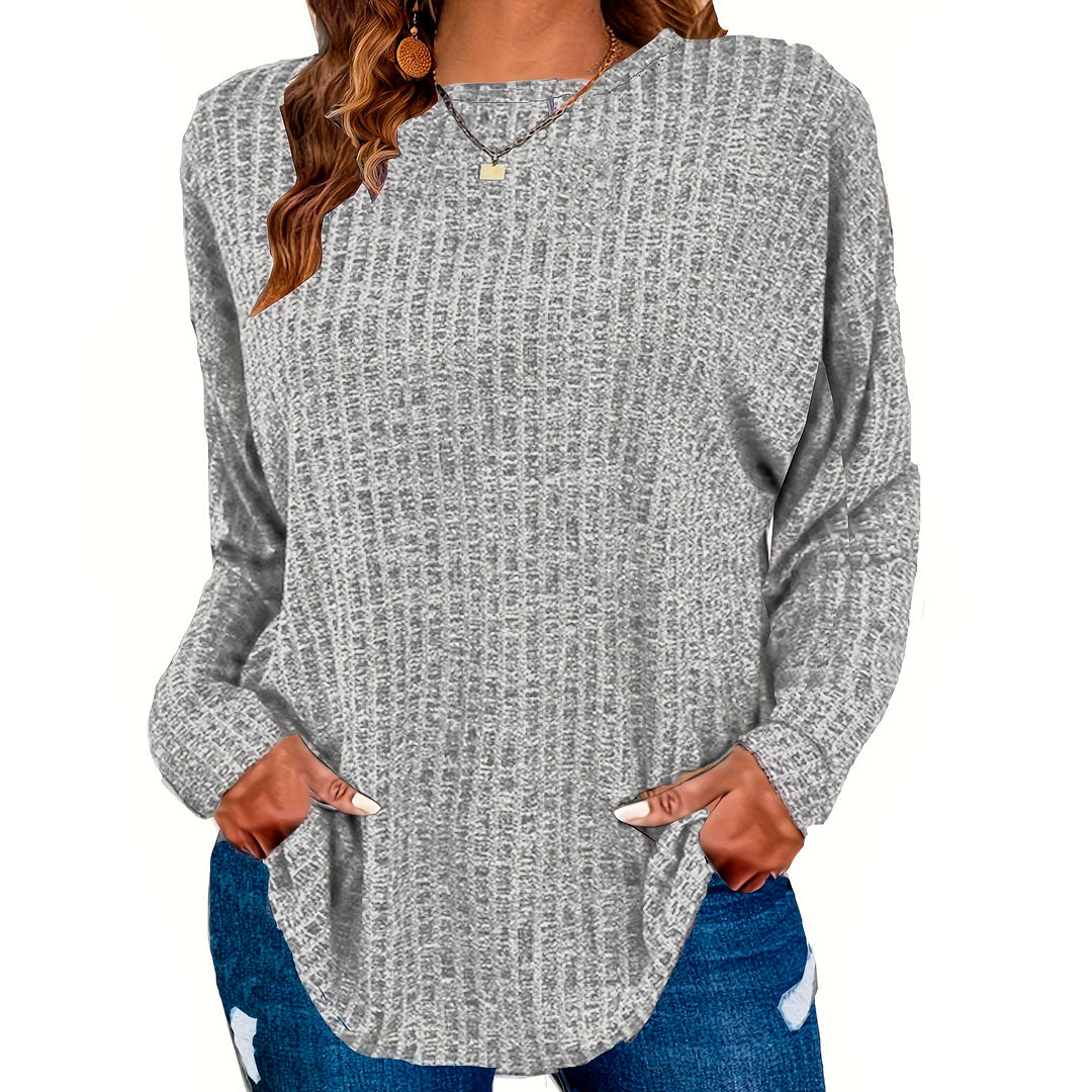 Pull Oversize Femme avec Poches en Maille Côtelée Lucyle