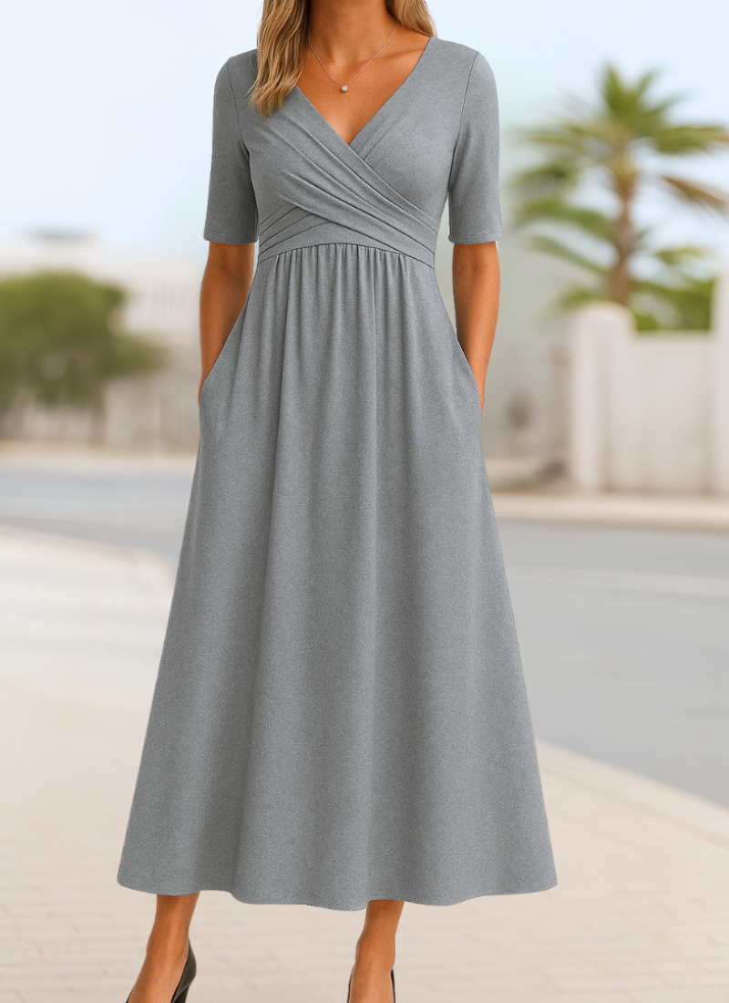 Robe Croisée Femme avec Silhouette Flatteuse Lucyle