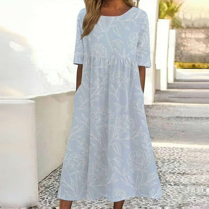 Robe Femme avec Imprimé Floral et Poches Lucyle