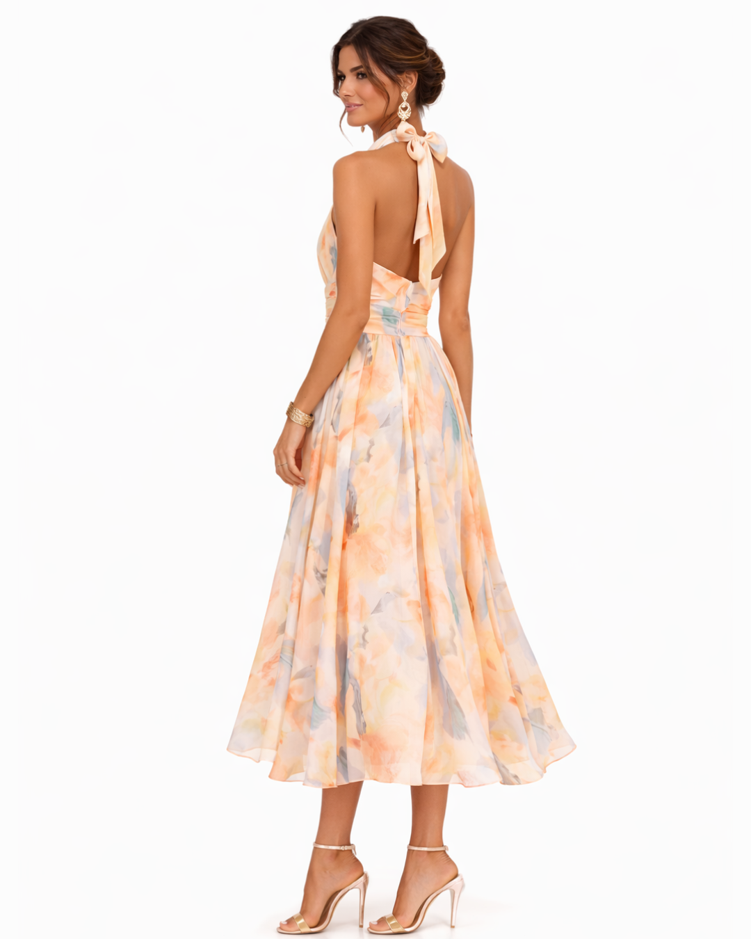 Robe Longue Femme avec Décolleté Dos Nu Lucyle