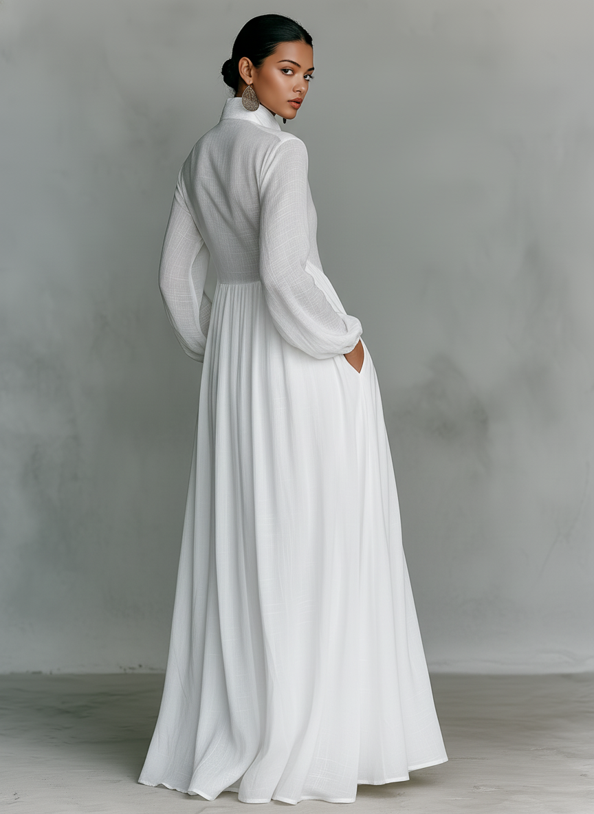 Robe Longue Femme avec Silhouette Élégante Lucyle