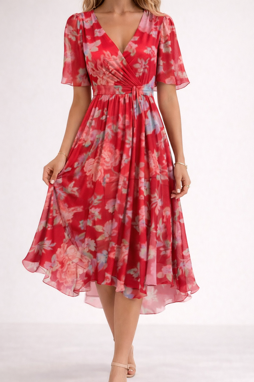 Robe Mini Femme avec Imprimé Floral Lucyle