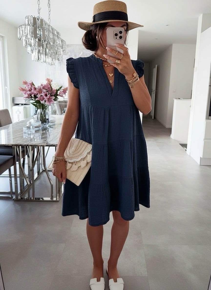 Robe d'Été Femme avec Manches Volantées Lucyle