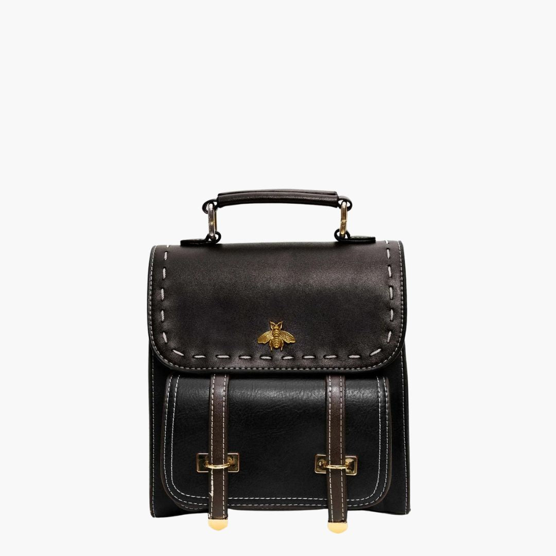Sac à Dos Femme avec Design Vintage en Cuir Végétalien Lucyle