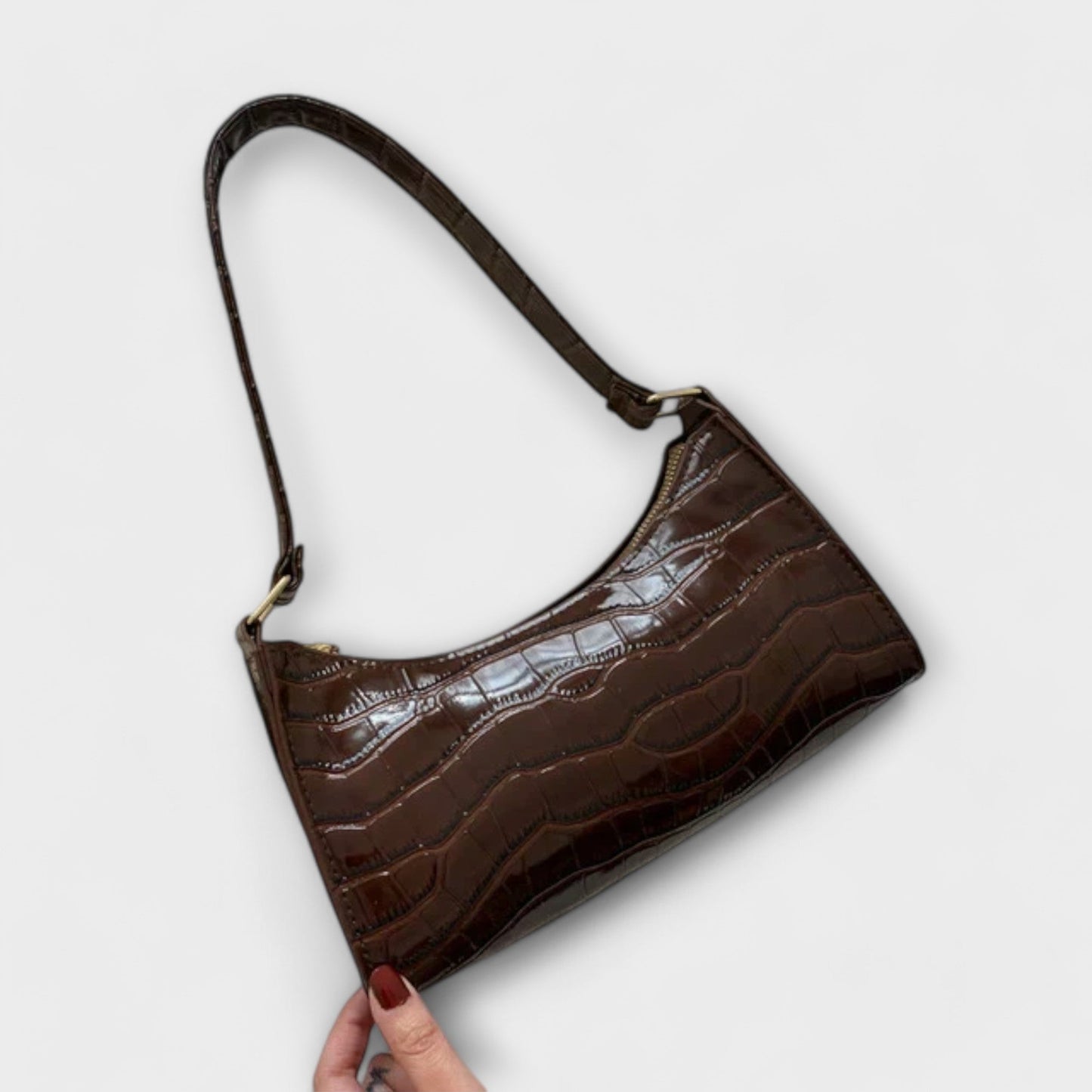 Sac en Cuir Femme avec Finition Brillante Lucyle