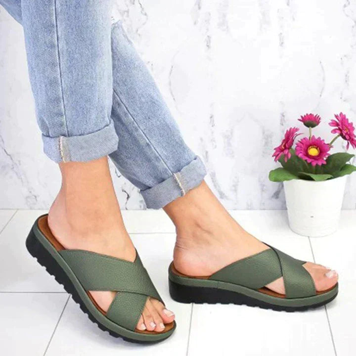 Sandales Femme Ergonomiques avec Semelle à Mémoire Lucyle