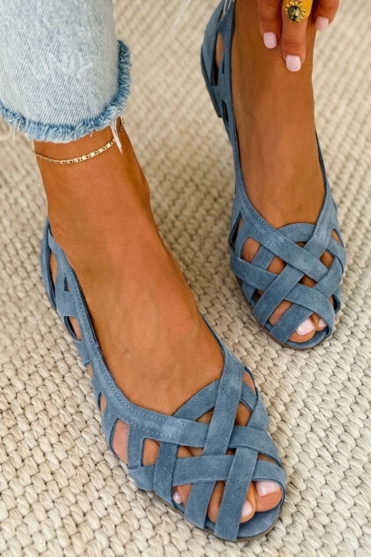 Sandales Femme avec Design Tissé et Confort Lucyle