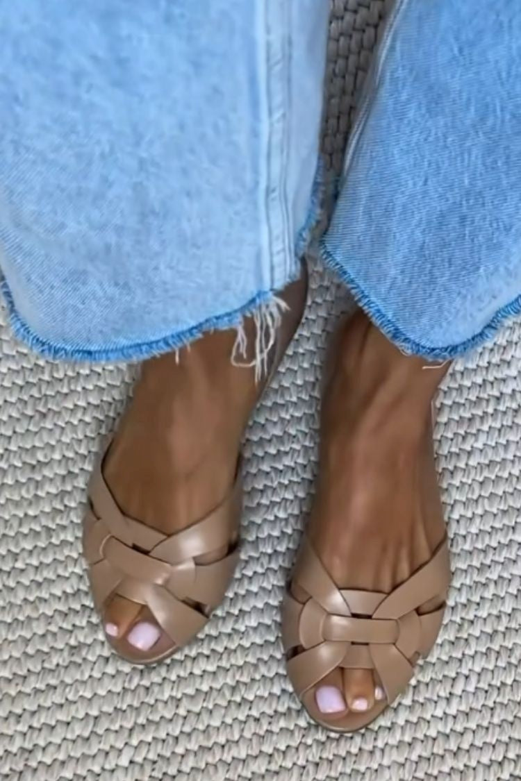 Sandales d'été Femme avec Bretelles Tissées Lucyle