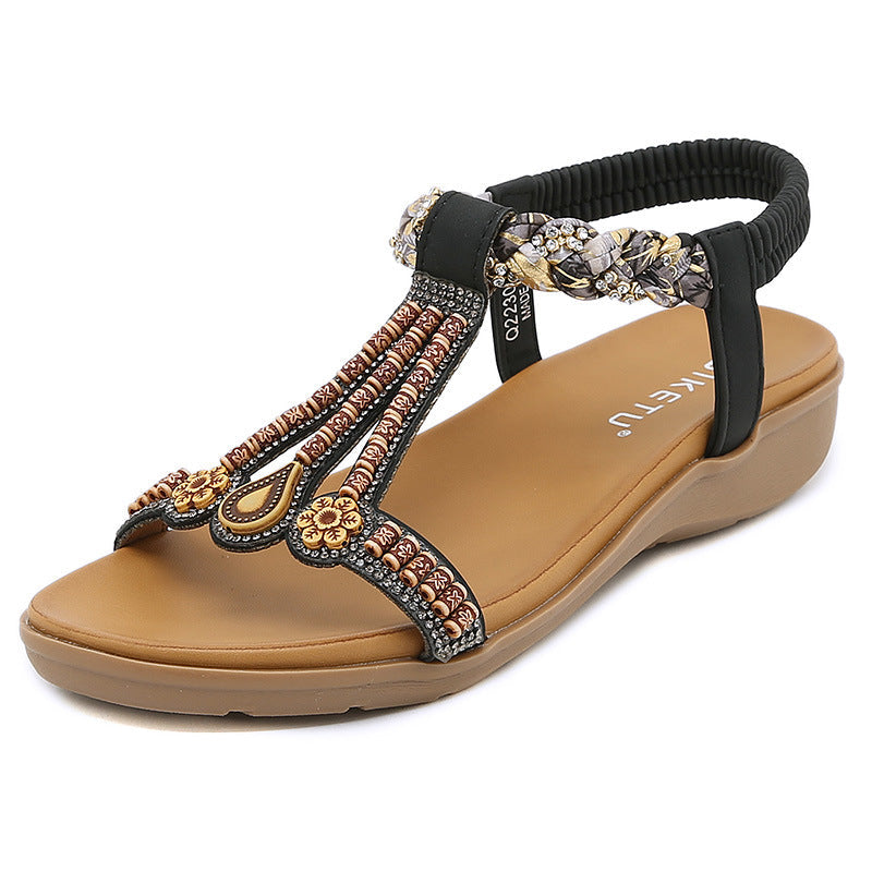 Sandales de Plage Femme avec Design Floral Lucyle