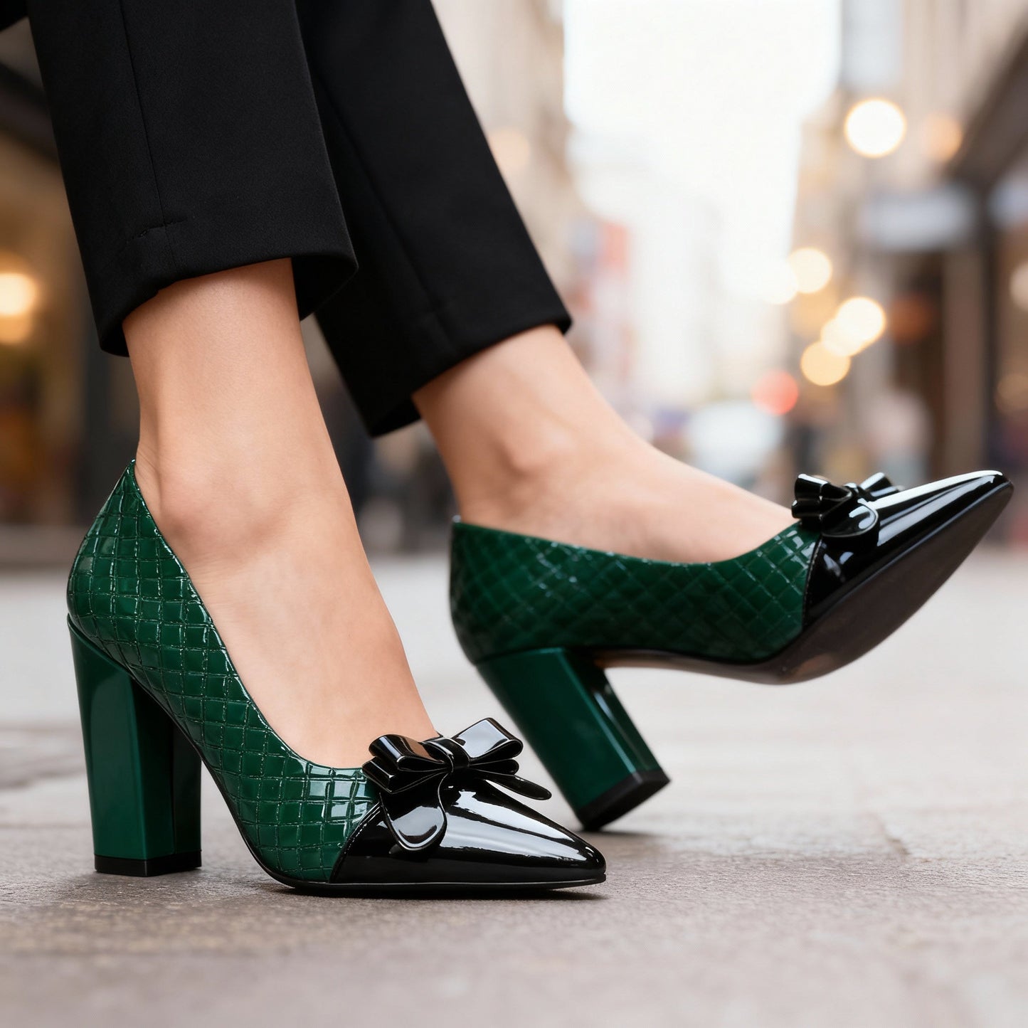 Talons Hauts Femme avec Motif Losange Lucyle
