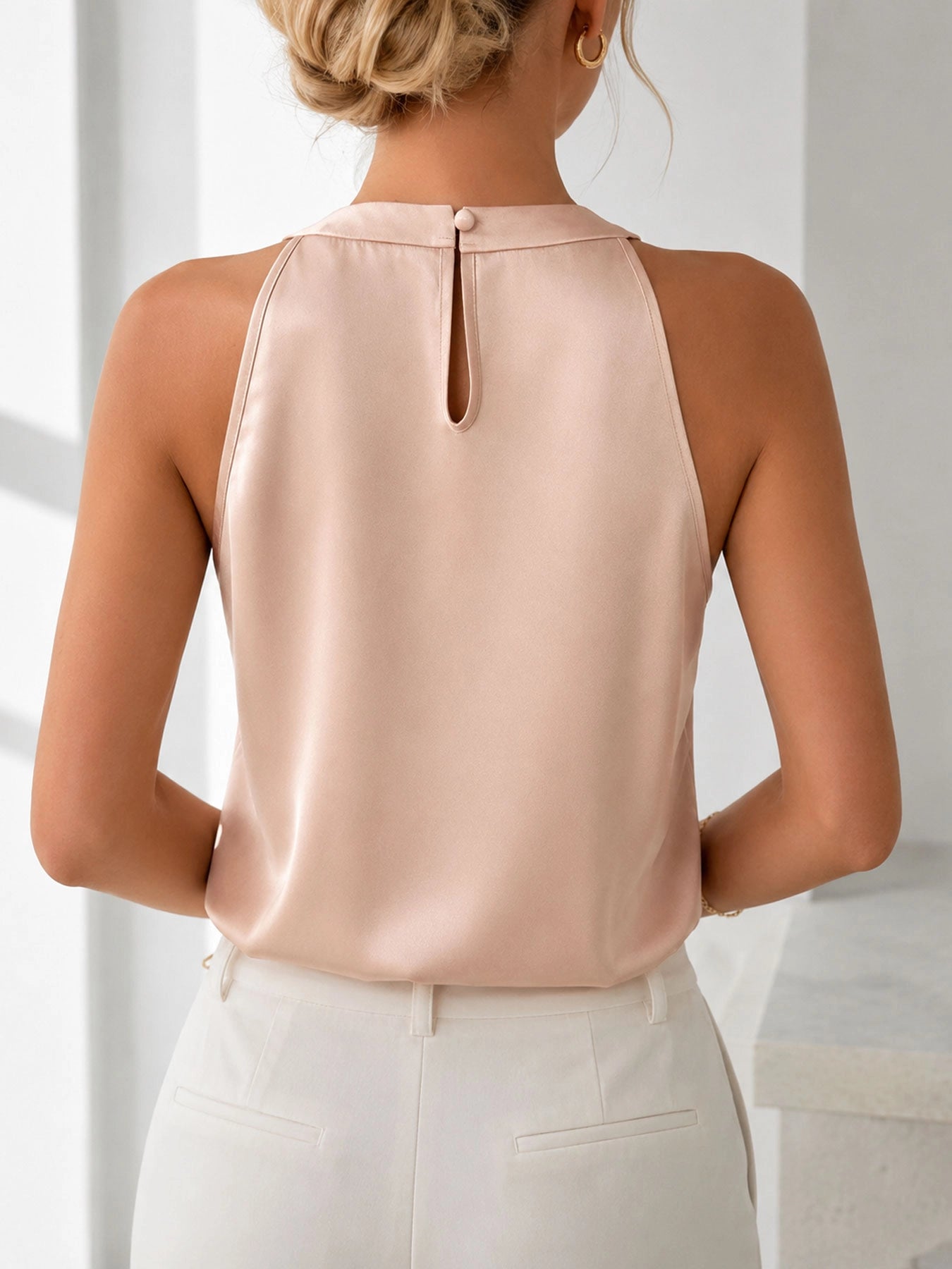 Chemisier Femme Satiné Coupe Fluide Lucyle