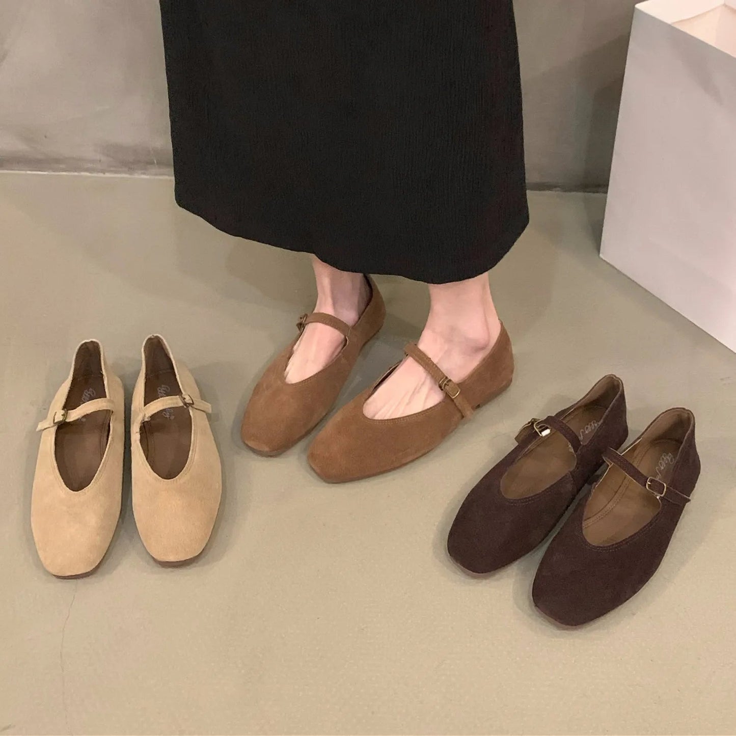 Ballerines Femme en Cuir Souple avec Confort Optimal Lucyle