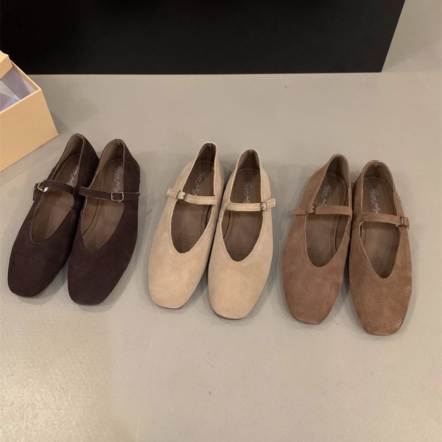 Ballerines Femme en Cuir Souple avec Confort Optimal Lucyle