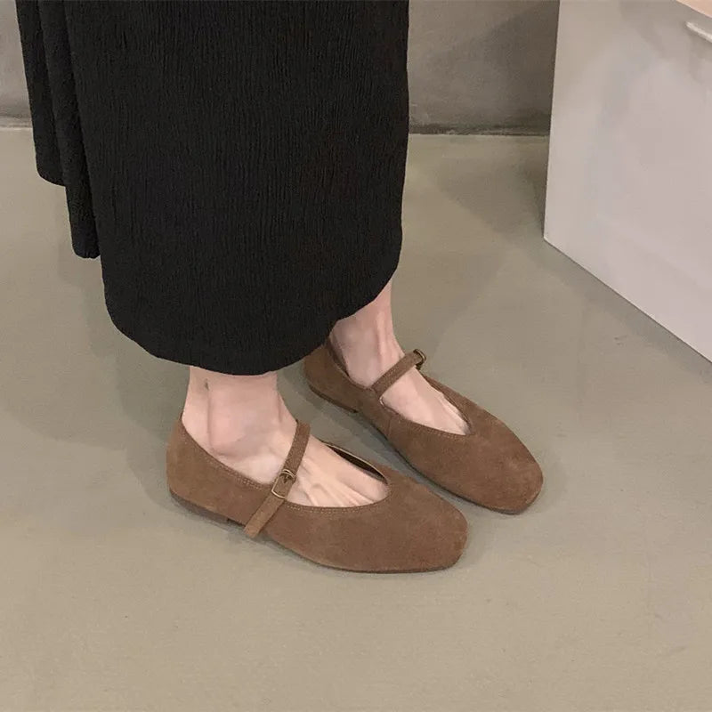 Ballerines Femme en Cuir Souple avec Confort Optimal Lucyle