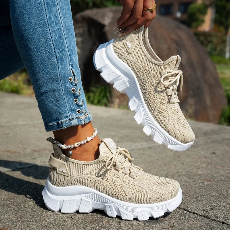 Baskets Femme avec Tige en Tricot Respirante Lucyle