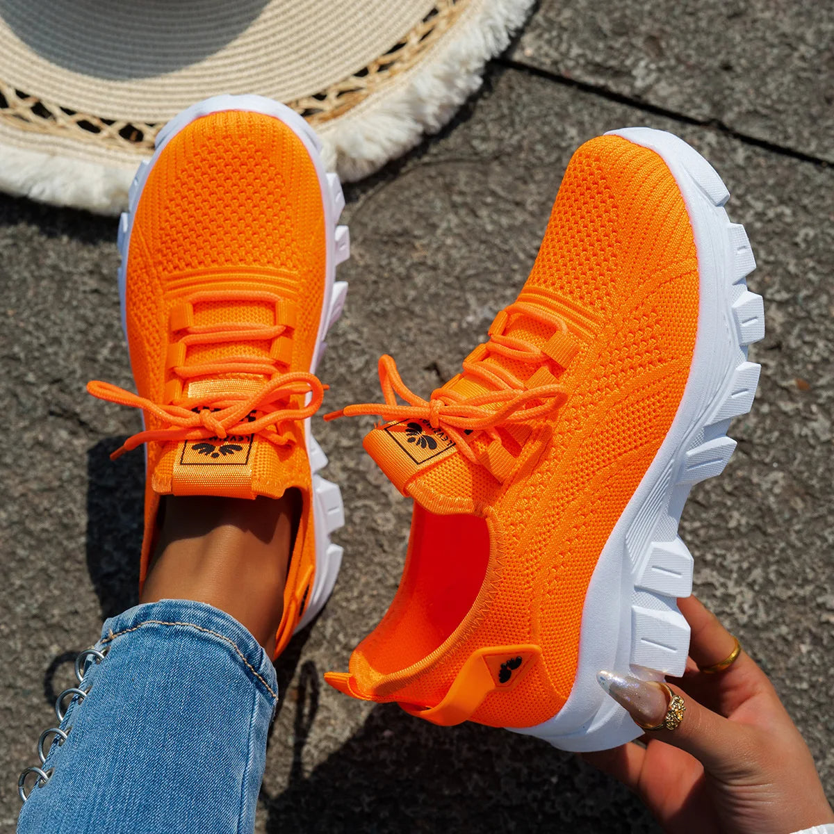 Baskets Femme avec Tige en Tricot Respirante Lucyle