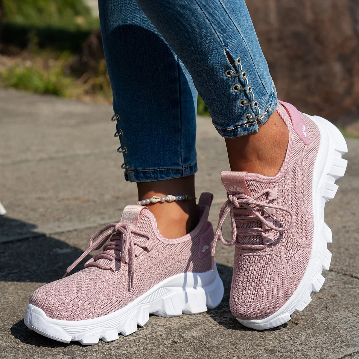 Baskets Femme avec Tige en Tricot Respirante Lucyle