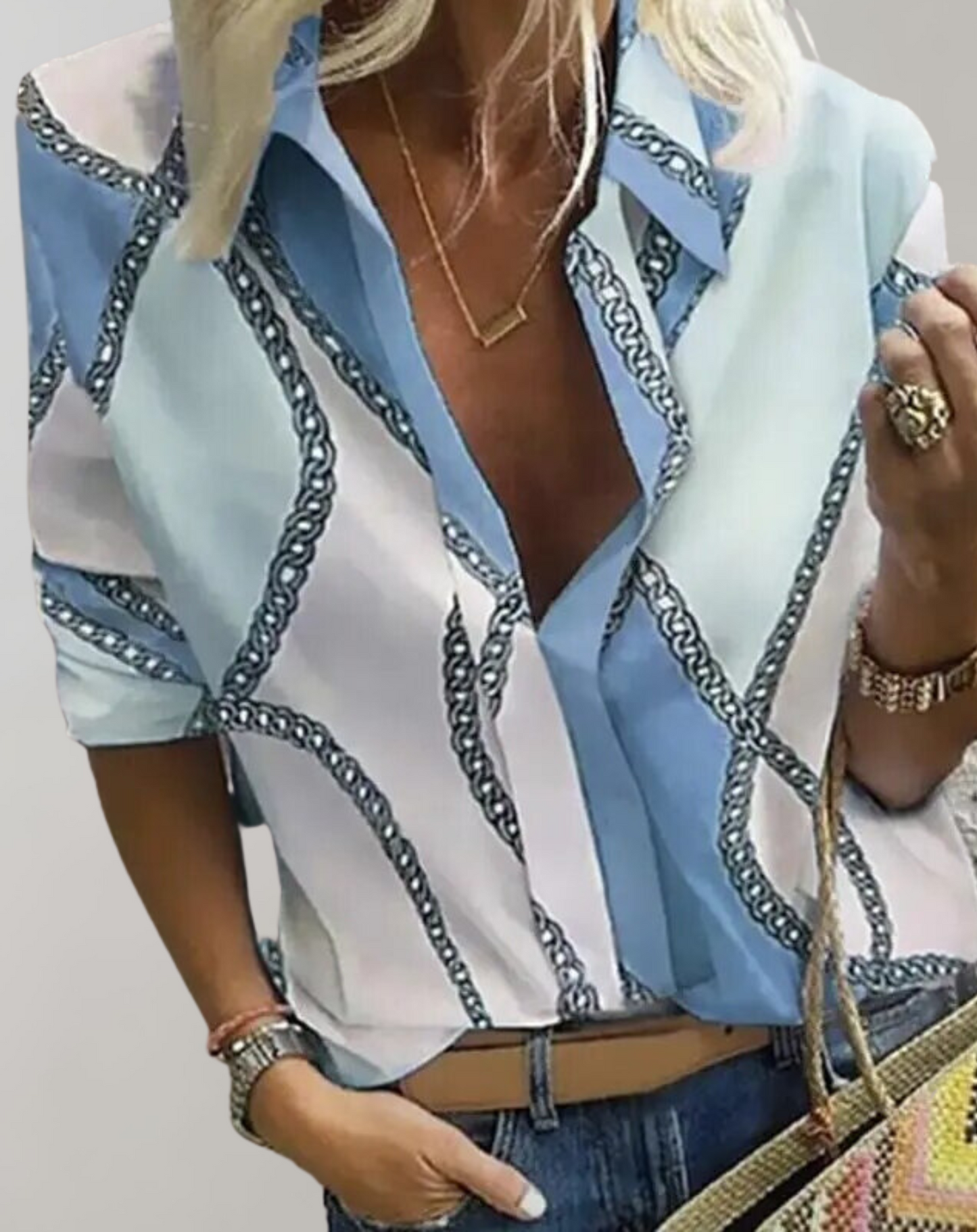 Blouse Femme à Manches Longues en Tissu Doux Lucyle