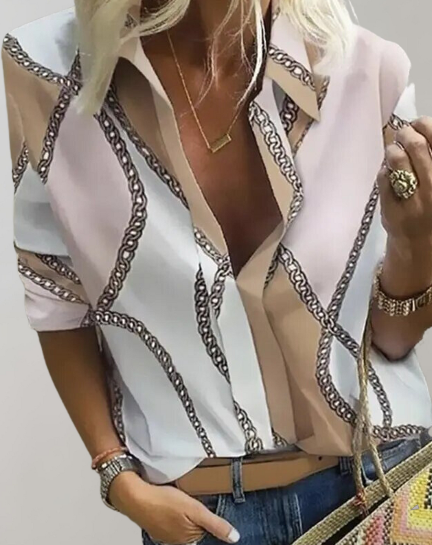 Blouse Femme à Manches Longues en Tissu Doux Lucyle