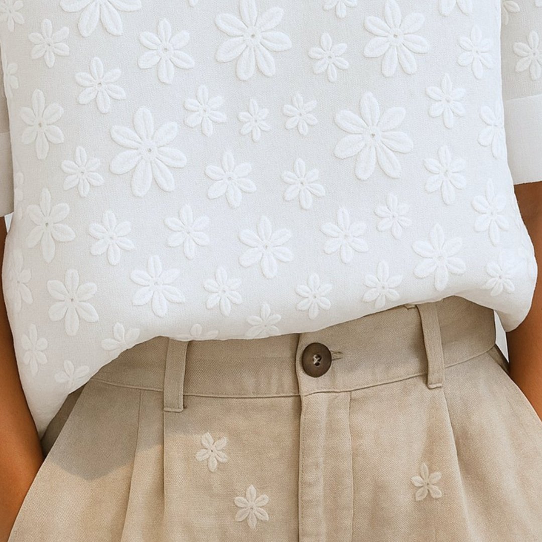 Blouse Femme avec Col Montant Lucyle