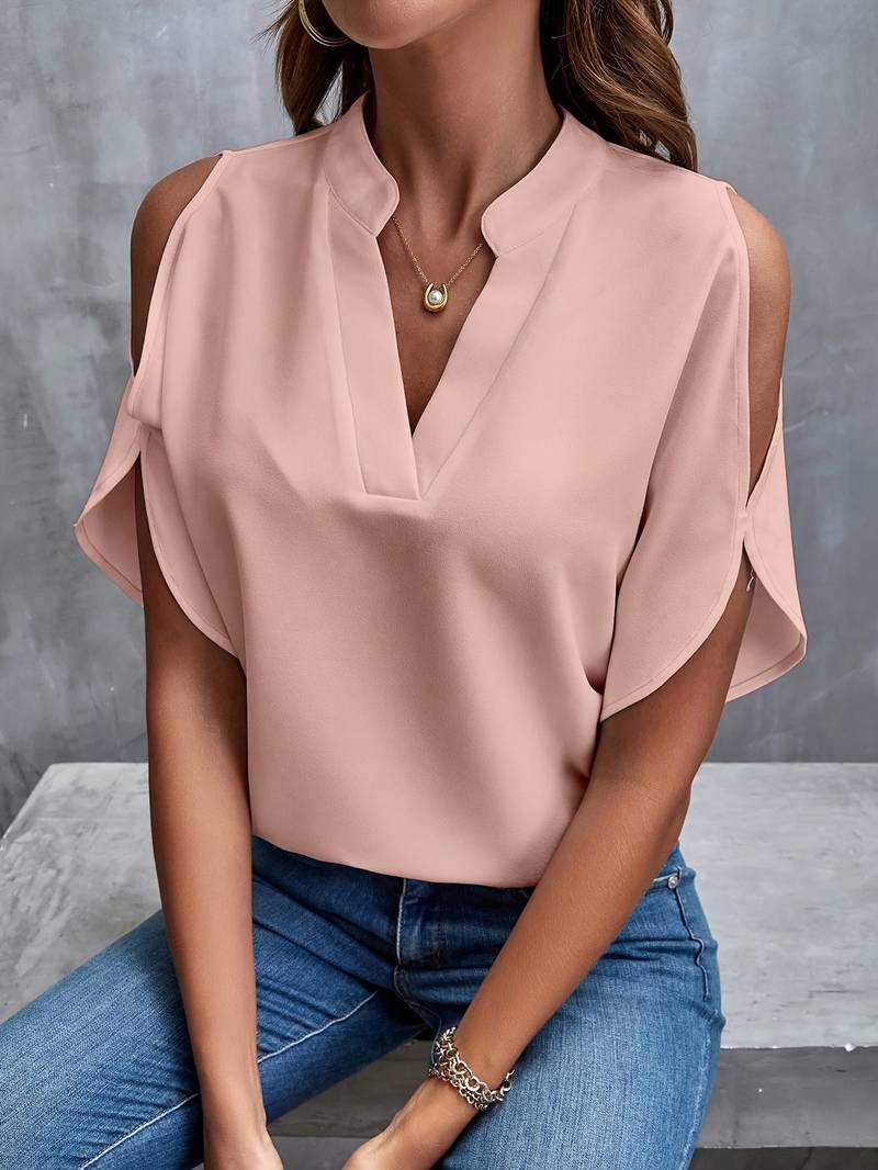 Blouse Femme avec Décolleté Cranté Lucyle