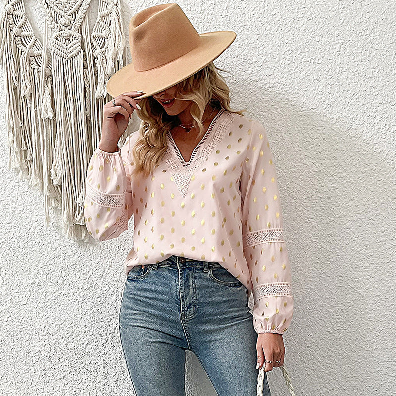 Blouse Femme avec Détails en Dentelle Lucyle