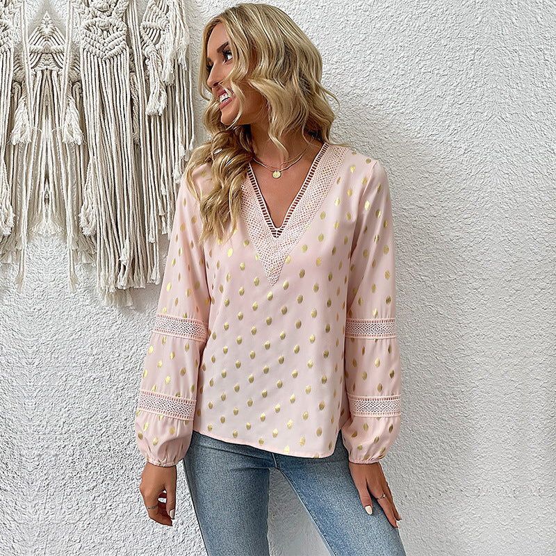 Blouse Femme avec Détails en Dentelle Lucyle