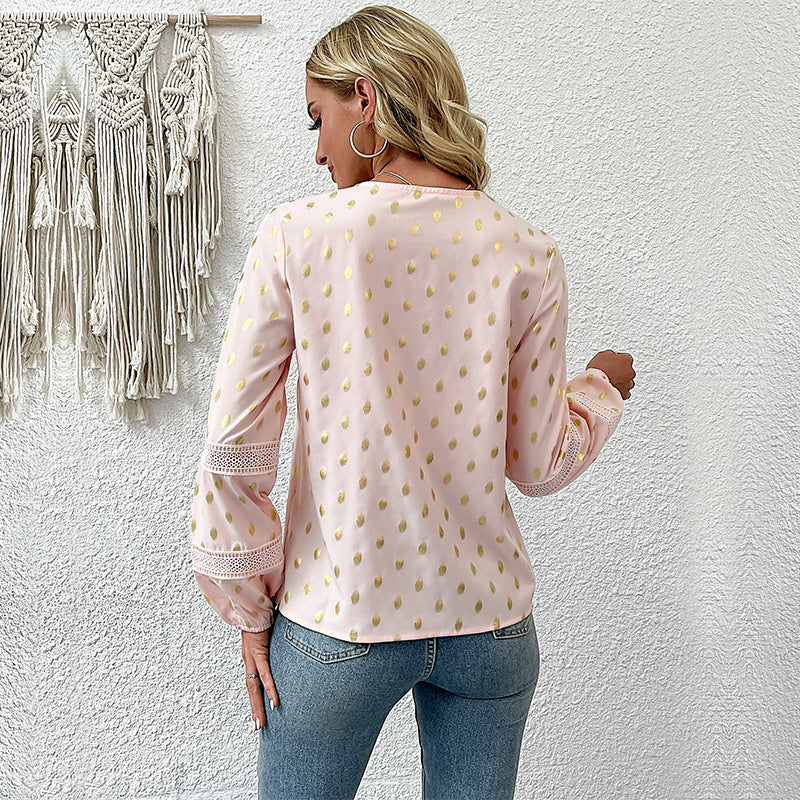 Blouse Femme avec Détails en Dentelle Lucyle