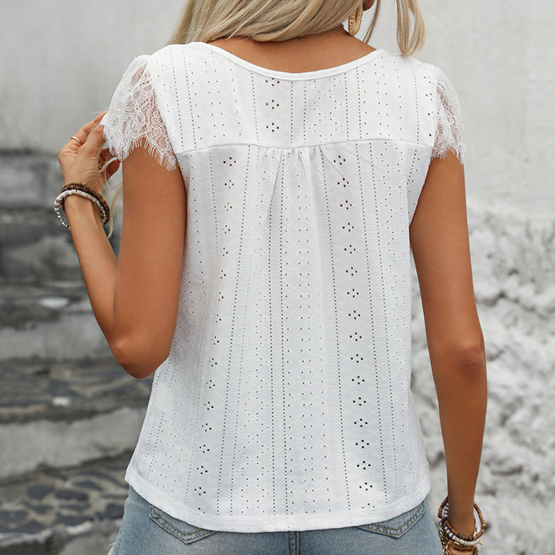 Blouse Femme avec Manches en Dentelle Lucyle