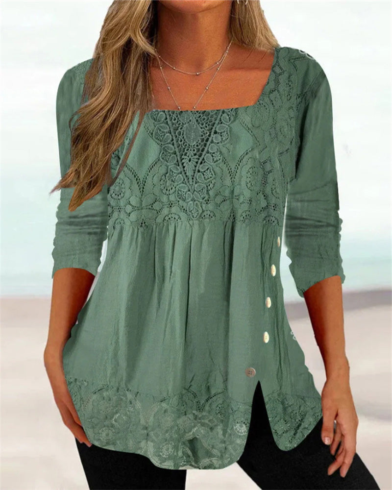 Blouse Femme avec Style Moderne en Tissu Confortable Lucyle