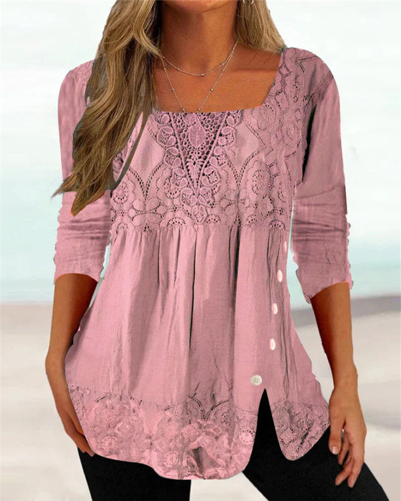 Blouse Femme avec Style Moderne en Tissu Confortable Lucyle