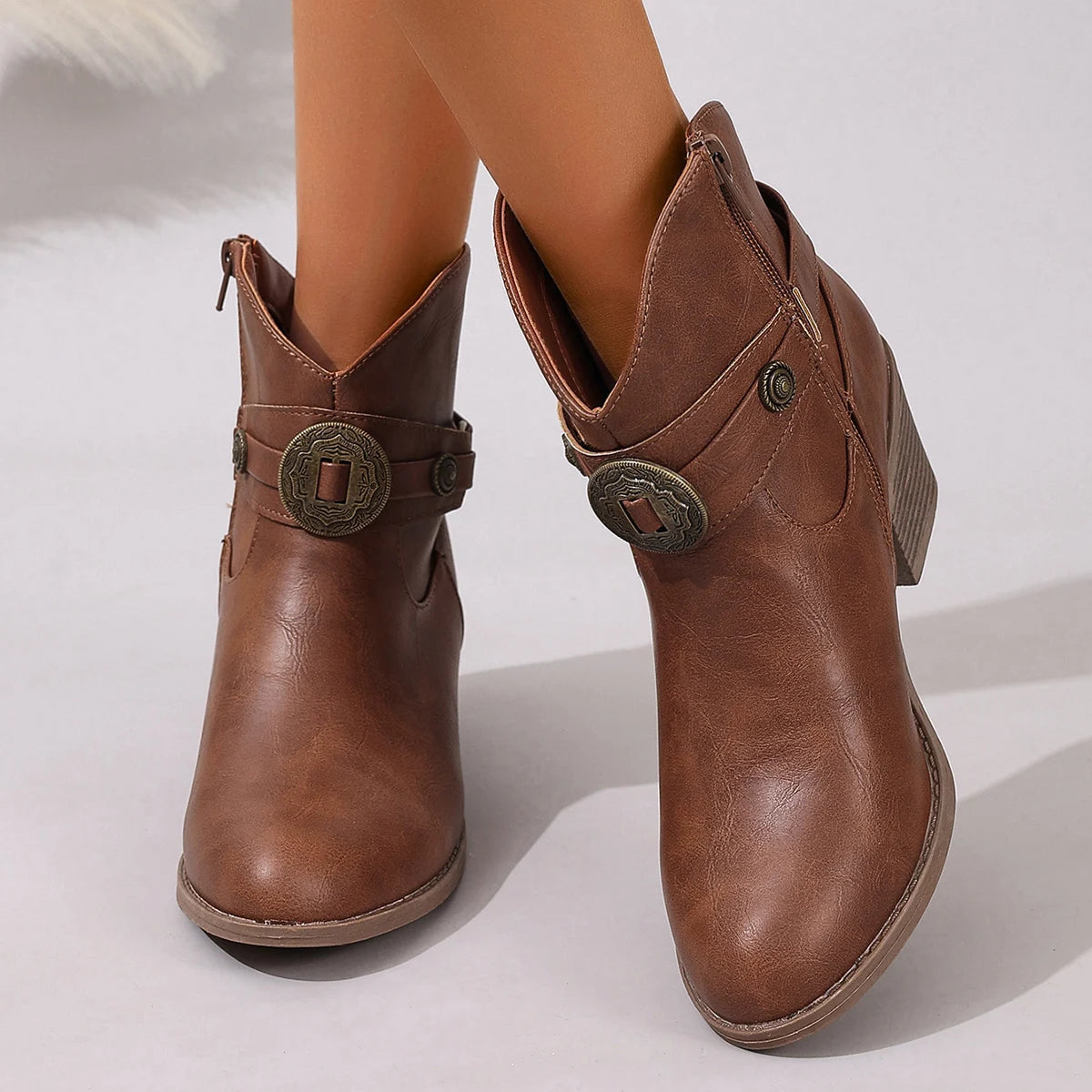 Bottes Femme avec Boucle Rustique Lucyle