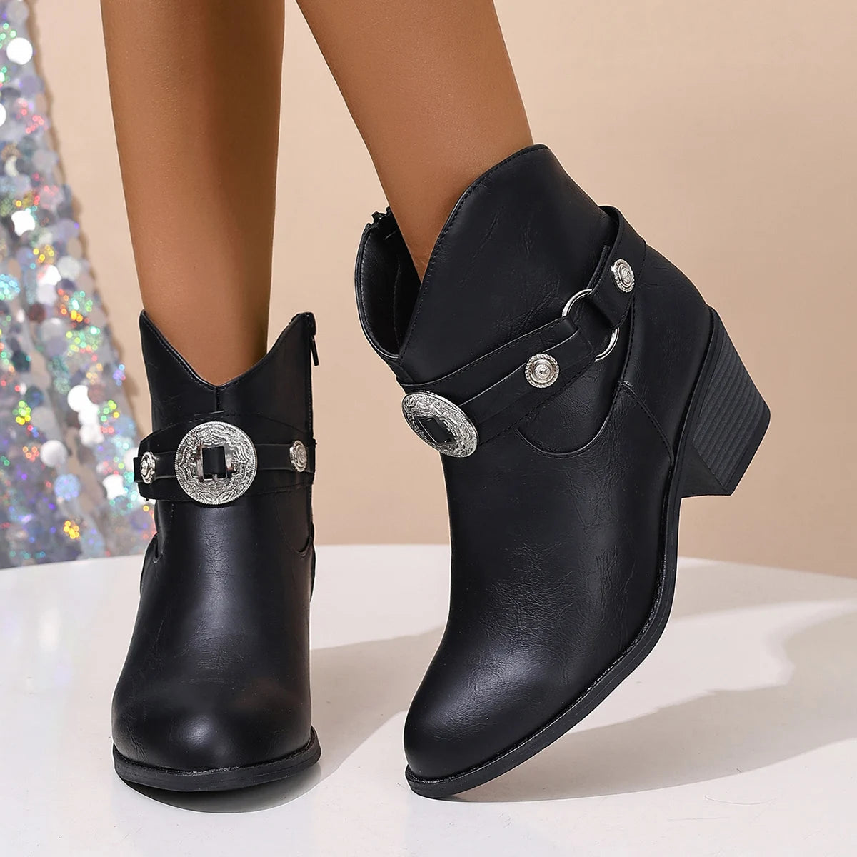 Bottes Femme avec Boucle Rustique Lucyle