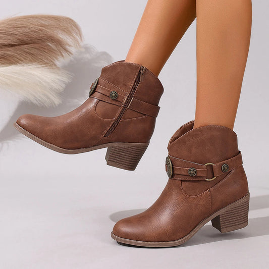 Bottes Femme avec Boucle Rustique Lucyle
