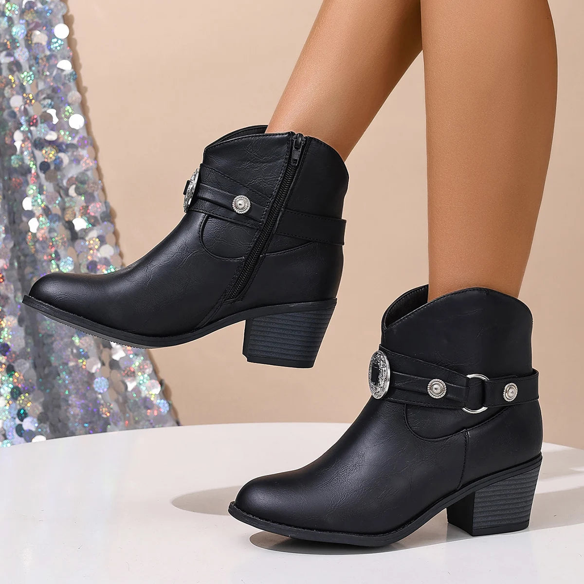 Bottes Femme avec Boucle Rustique Lucyle