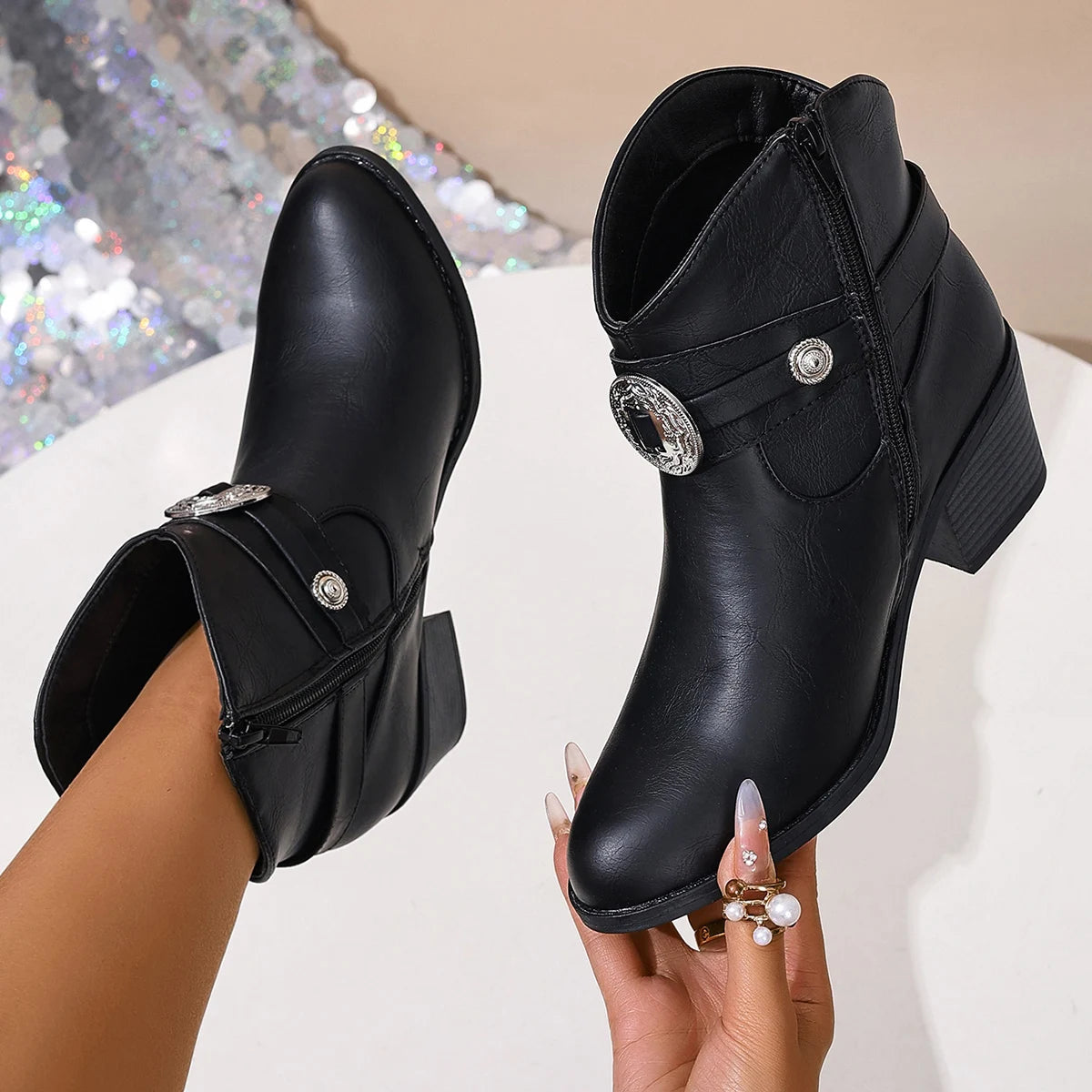 Bottes Femme avec Boucle Rustique Lucyle