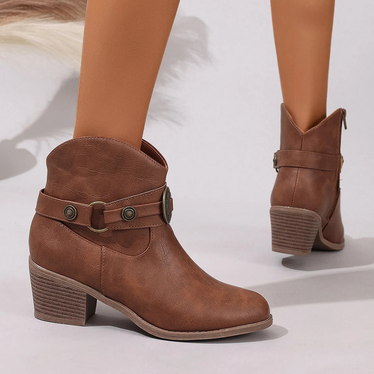 Bottes Femme avec Boucle Rustique Lucyle