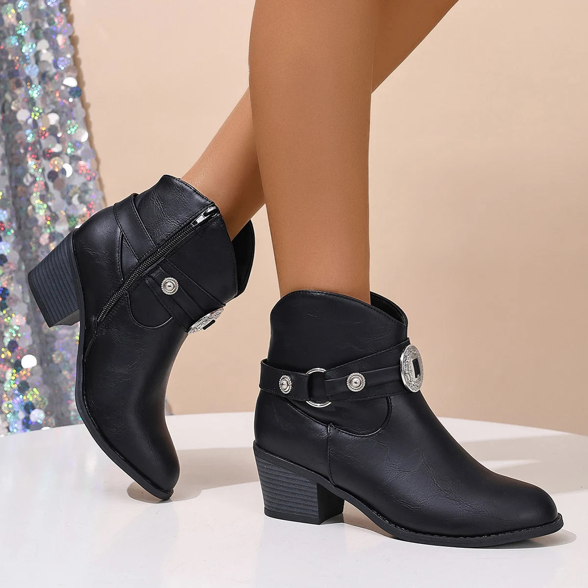 Bottes Femme avec Boucle Rustique Lucyle