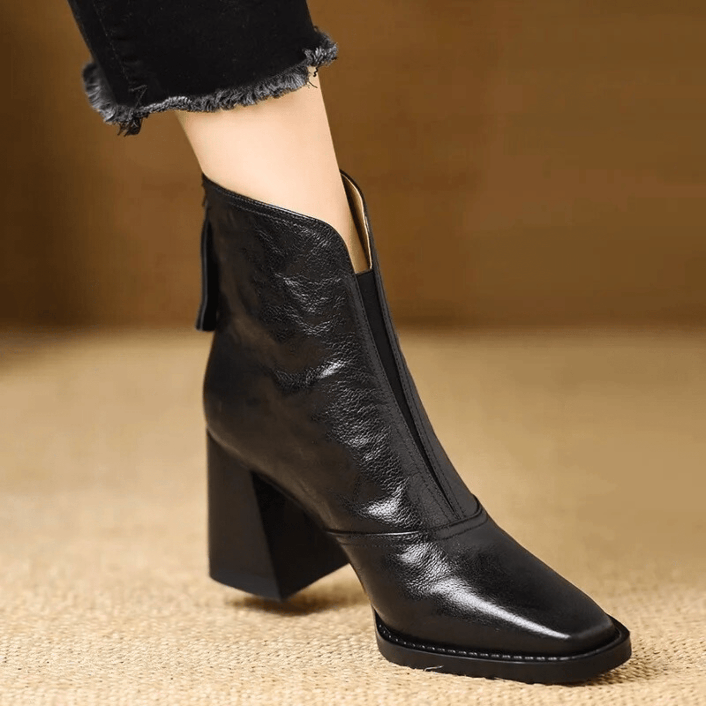 Bottines Femme avec Talon Bloc Sculpté Lucyle