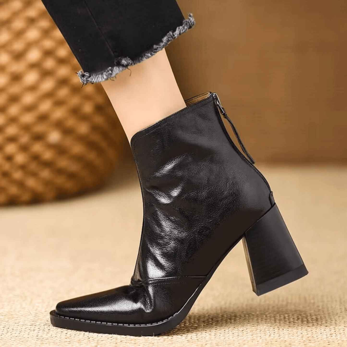Bottines Femme avec Talon Bloc Sculpté Lucyle