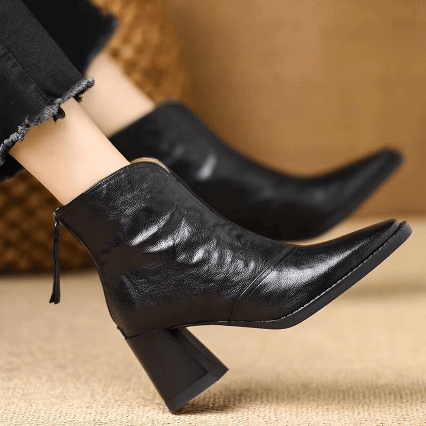 Bottines Femme avec Talon Bloc Sculpté Lucyle